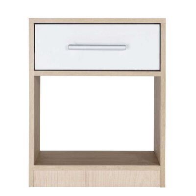 Velador Mobikit Oslo Blanco-Jerez 1 Cajón