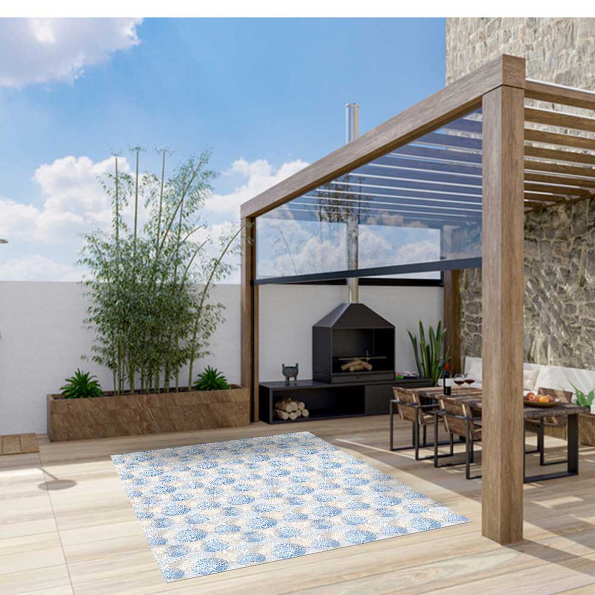 Alfombra Davanti Navy Nebula 152 x213 Navy Nebula