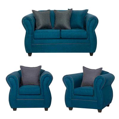 Juego de Living Black Factory Emili 4 Cuerpos Esmeralda