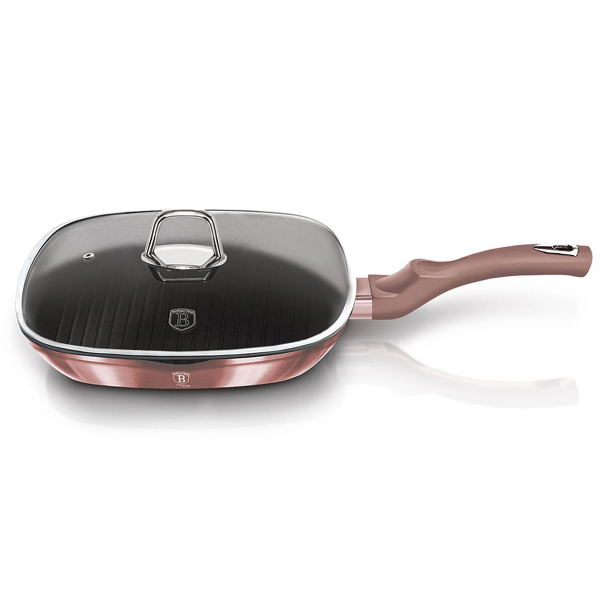 Sartén Grill + Tapa Aluminio Forjado Berlinger Haus BH-6028