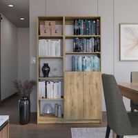 Estante 45 cm + Estante 2 Puertas TuHome Home Macadamia