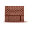 Respaldo Latam Home King Brescia Cuero Tabaco