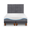 Cama Europea CIC Base Dividida King Alaska + Respaldo