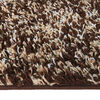 Alfombra Shaggy Bicolor 50 X 100 Cm Brown Beige