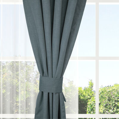 Imagen 2 del producto Set Cortinas Doral Amazon City  220 x 140 cm Azul Petroleo