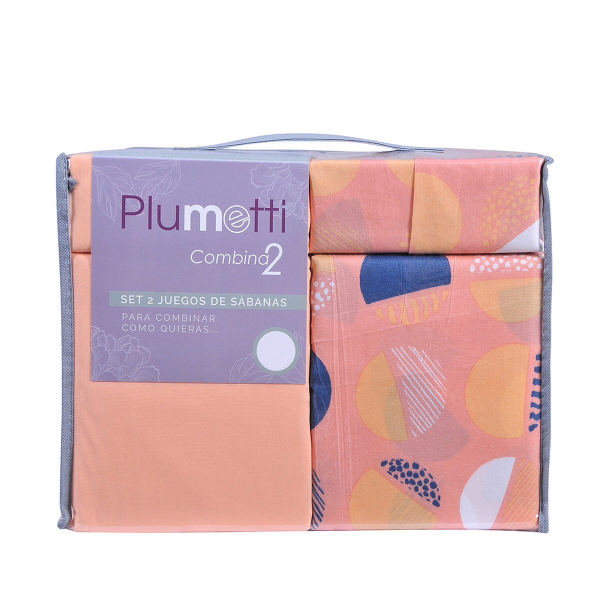 Set 2 Juegos de Sábanas Plumetti 2 Plazas Clavel 