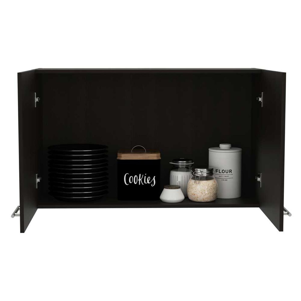 Mueble de Cocina Aéreo TuHome Manchester Wengue 2 Puertas