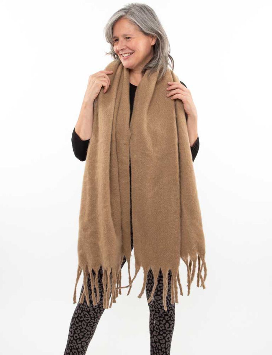 Bufanda Camel Mujer Bside