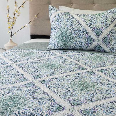 Imagen 2 del producto Quilt Doral 1,5 Plazas Hotpress Origins D15 Estampado