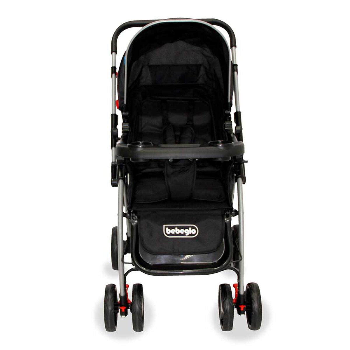 Coche Cuna Atlas Manillar Reversible Negro