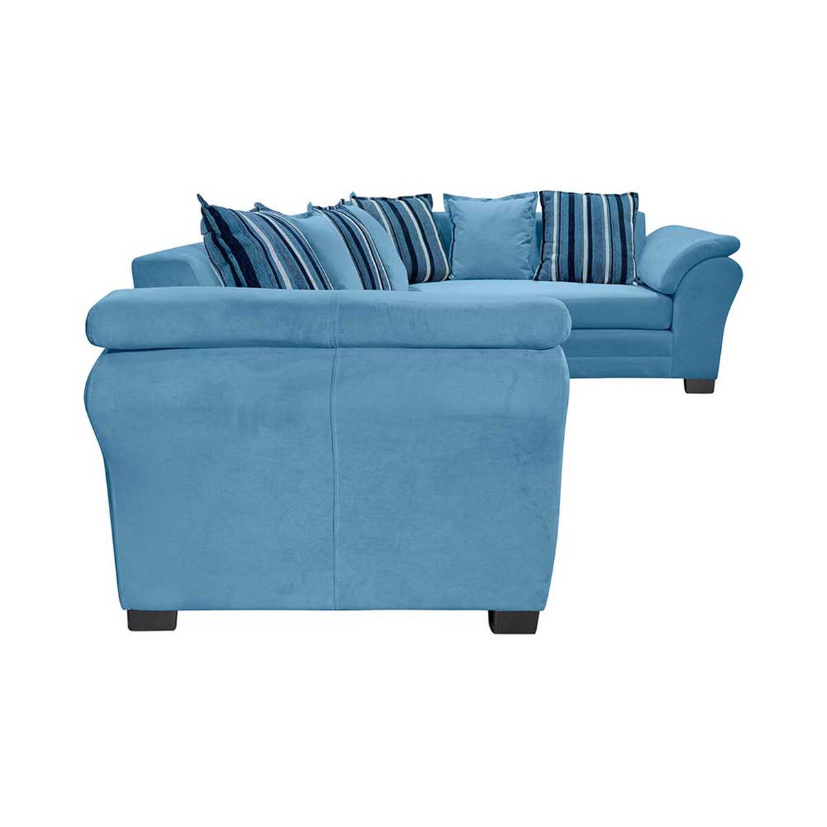 Sof&aacute; Seccional Derecho Living Factory Capri 5 Cuerpos Azul Piedra