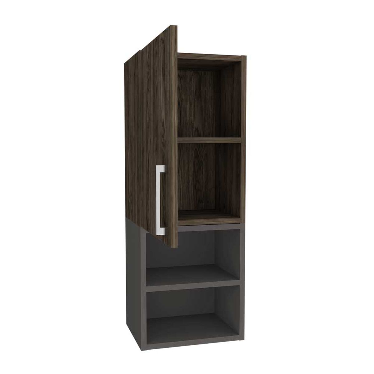 Botiquín TuHome Madrid 1 Puerta Coñac  Plomo