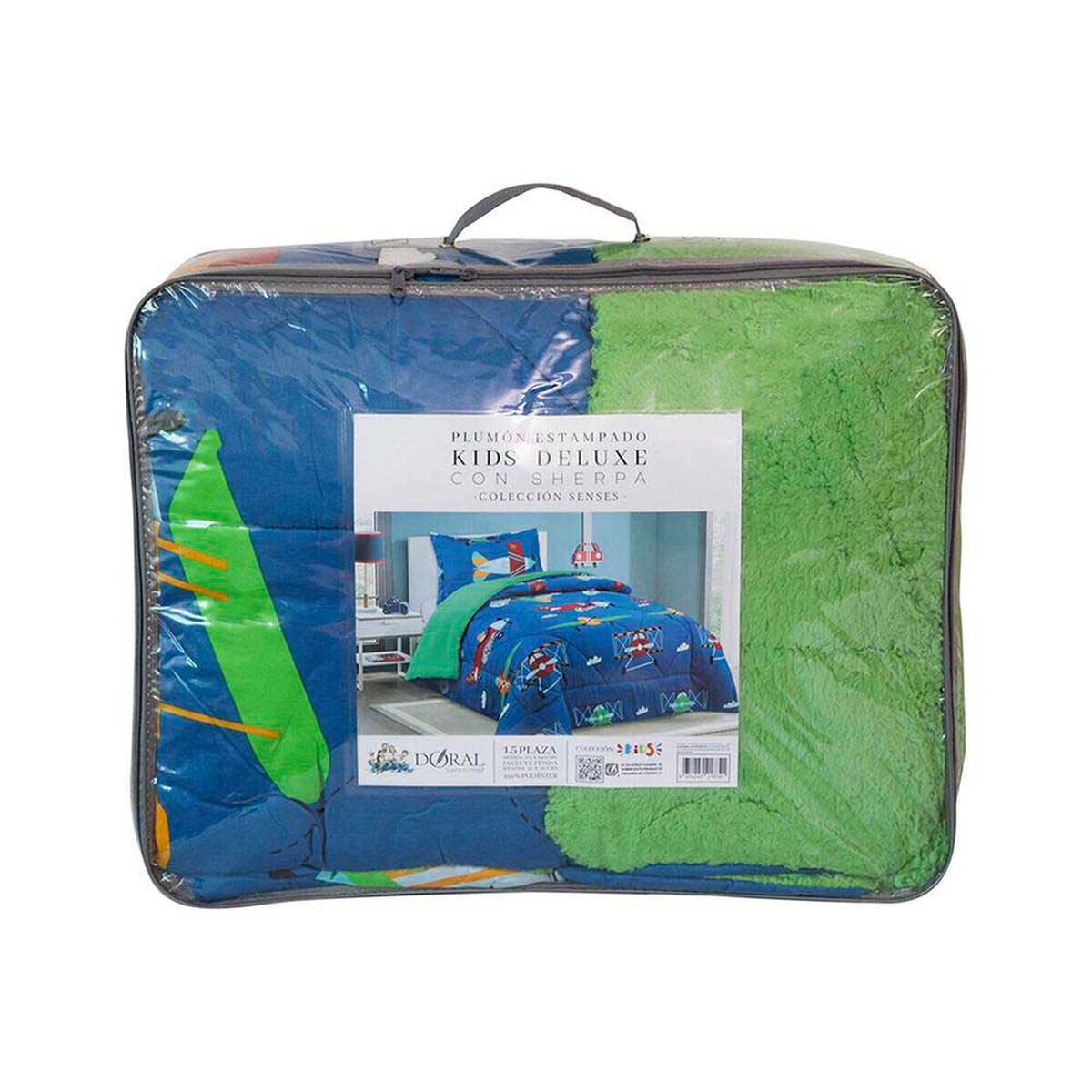 Plum&oacute;n Doral 1,5 Plazas Kids Aviones