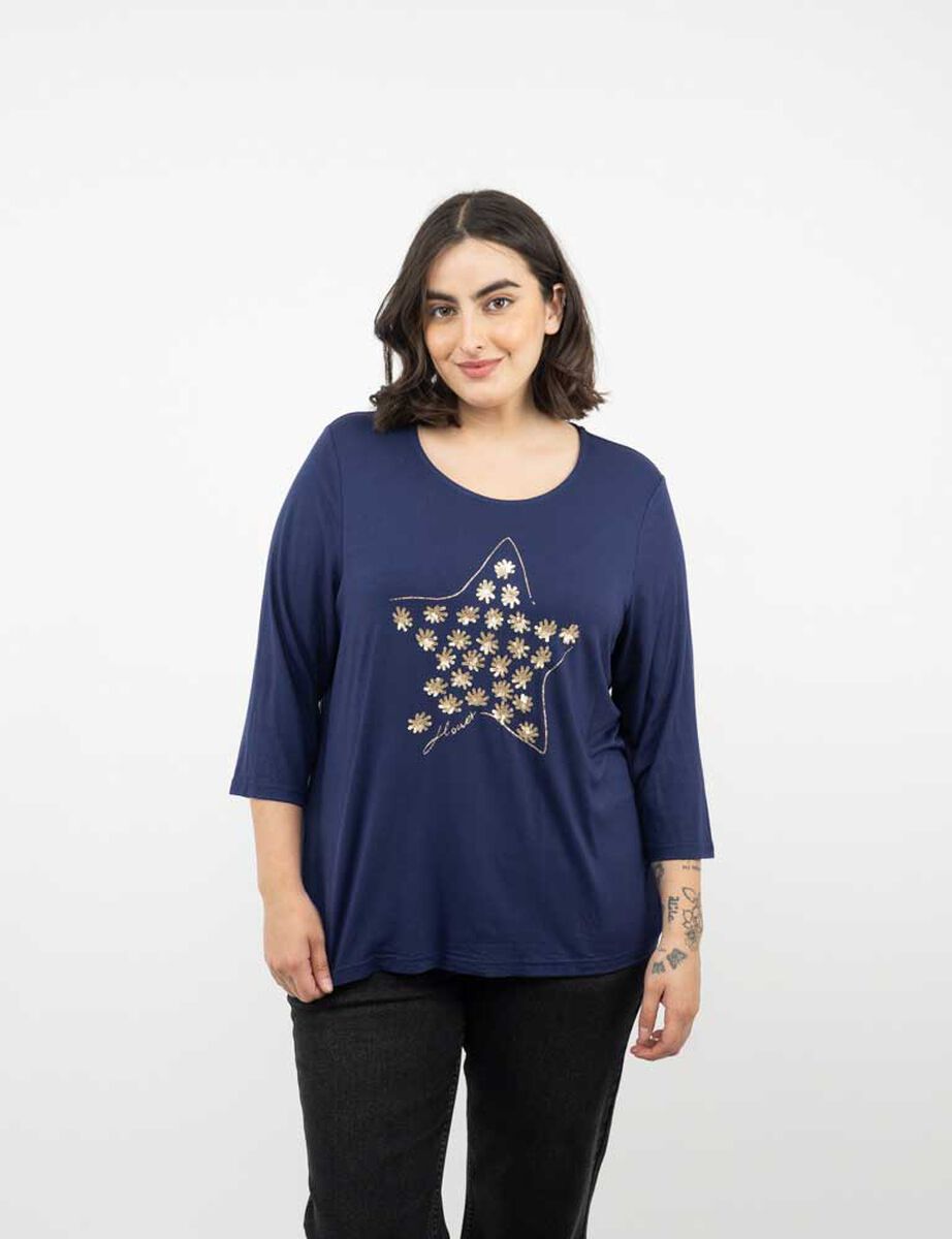 Polera Manga 3/4 Mujer Extralindas