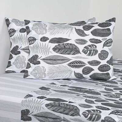 Juego de Sábanas Estampado Elements & Co 200 Hilos King BlackNature