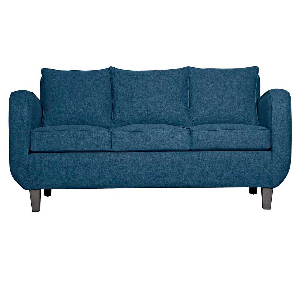 Juego de Living Ruzam Mobel Cronos Sof&aacute; 3 Cuerpos + Dos Sillones 1 Cuerpo Lino Azul