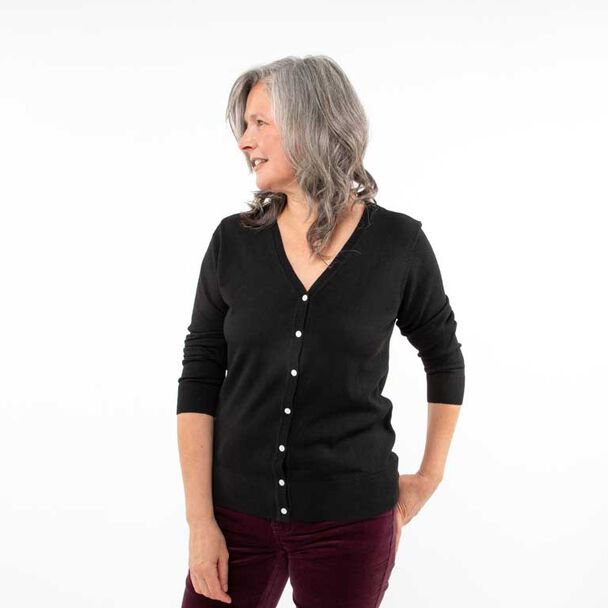 Sweater Cuello V Mujer Portman Club