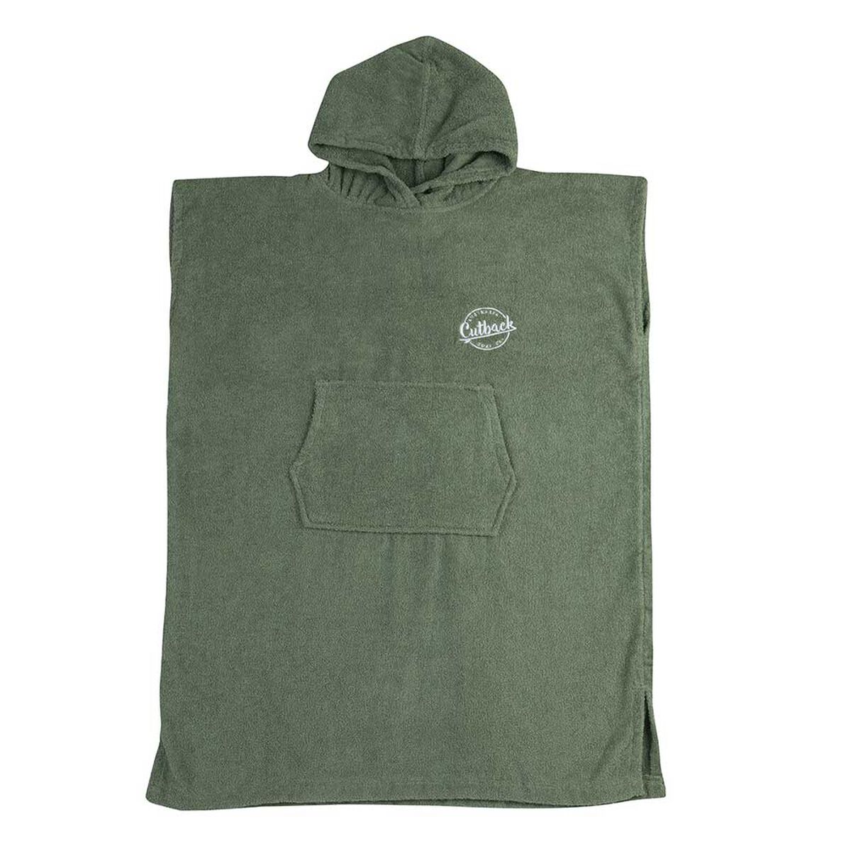 Toalla de Playa con Capucha Surf Juvenil Cutback Verde Teen