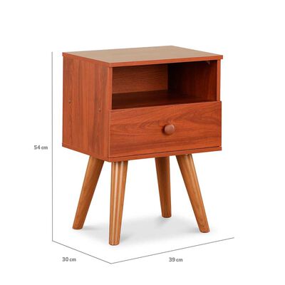 Imagen 2 del producto Velador Stanford 1 Cajón 1 Repisa Cerezo