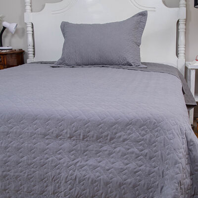 Imagen 1 del producto Quilt Doral 1,5 Plazas Gris Velvety