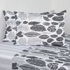 Juego de Sábanas Estampado Elements & Co 200 Hilos 2 Plazas BlackNature
