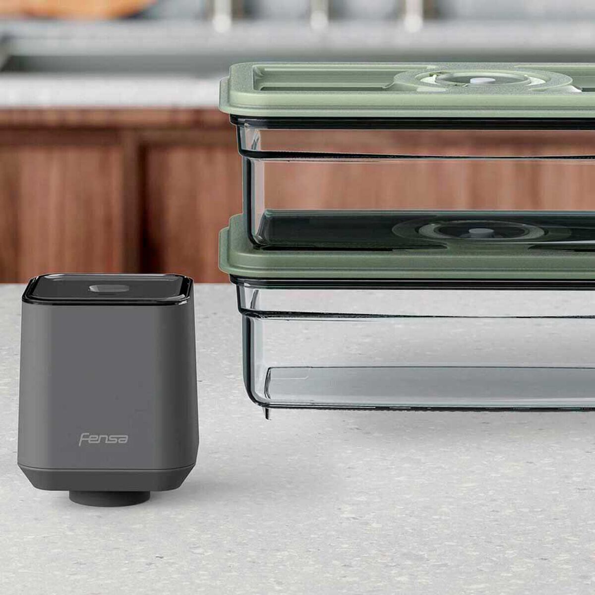 Set Selladora al Vac&iacute;o + 2 Contenedores Fensa