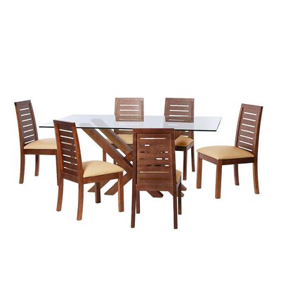 Juego de Comedor Latam Home Merida 6 Sillas Beige