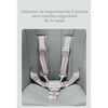 Silla de Comer Lubabycas Plegable con Ruedas Gris