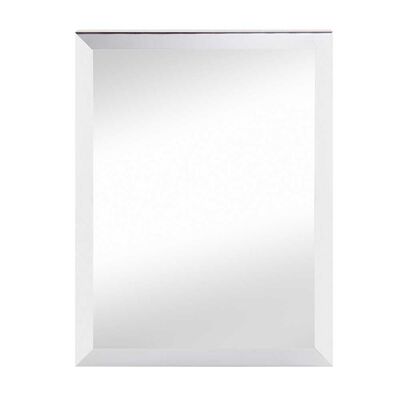 Espejo Plástico Vgo Metalizado Rectangular 50 x 40 cm Plateado