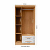 Closet Yardas Leticia 3 Puertas 2 Cajones Freij&oacute; Blanco