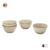 Set 4 Bowls Cerámica Simplit Siena 7,5 cm