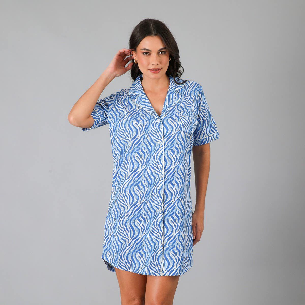 Camisa de Dormir Mujer Flores