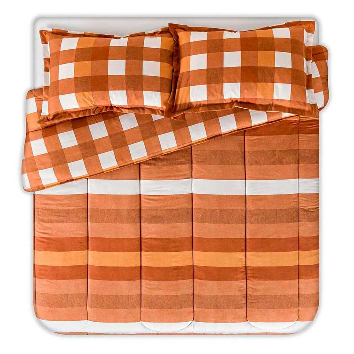 Plum&oacute;n Elements & Co King Vichy Naranjo