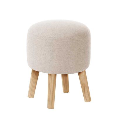 Pouf Latam Home Nantes Lino Blanco