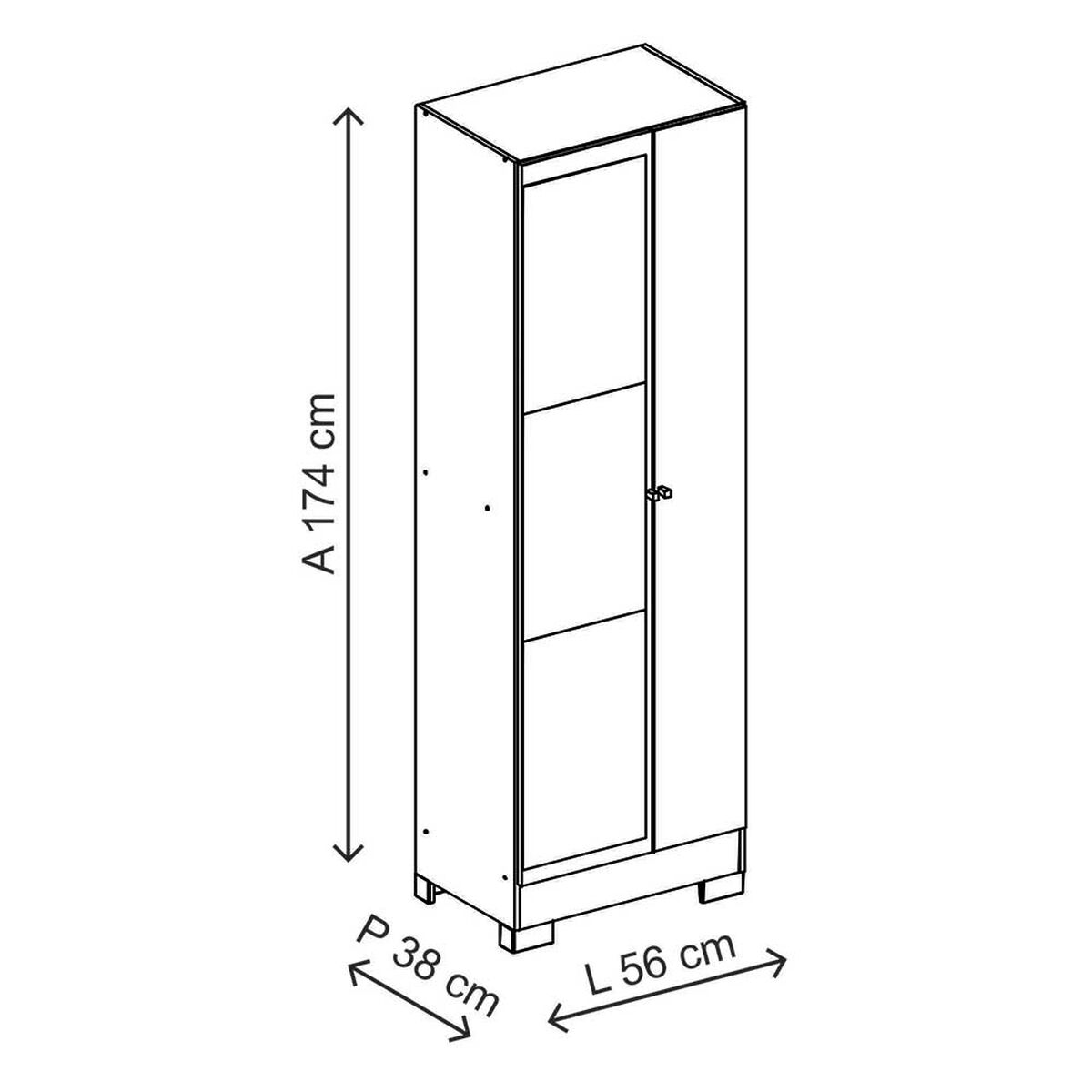 Clóset Roca Muller 2 Puertas