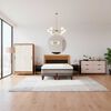 Combo Cama Europea CIC Base Dividida 2 Plazas Balance + Respaldo 2 Plazas + 2 Veladores Casanova + Cl&oacute;set Casanova Fit 2 Puertas + C&oacute;moda Casanova Pisa 6 Cajones