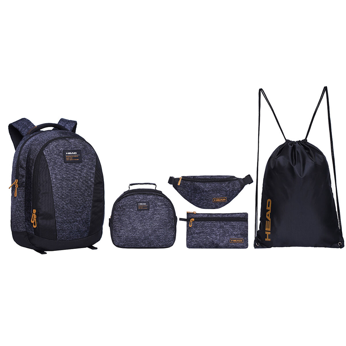 Pack Mochila + Gymbag + Lonchera + Banano + Estuche Top Head