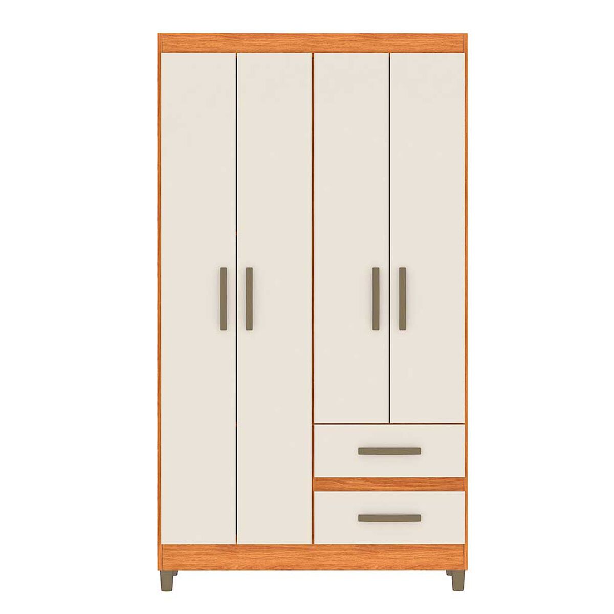 Cl&oacute;set Vekkahome Lisboa 4 Puertas 2 Cajones Blanco