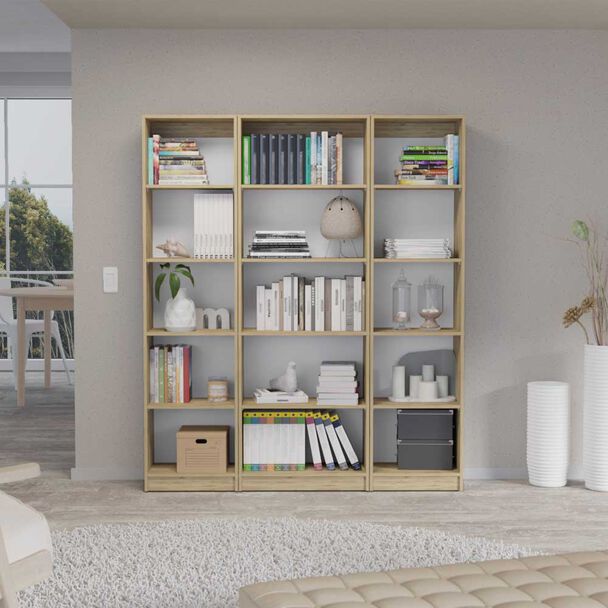 2 Estantes 45 cm + Estante 62 cm TuHome Home Macadamia