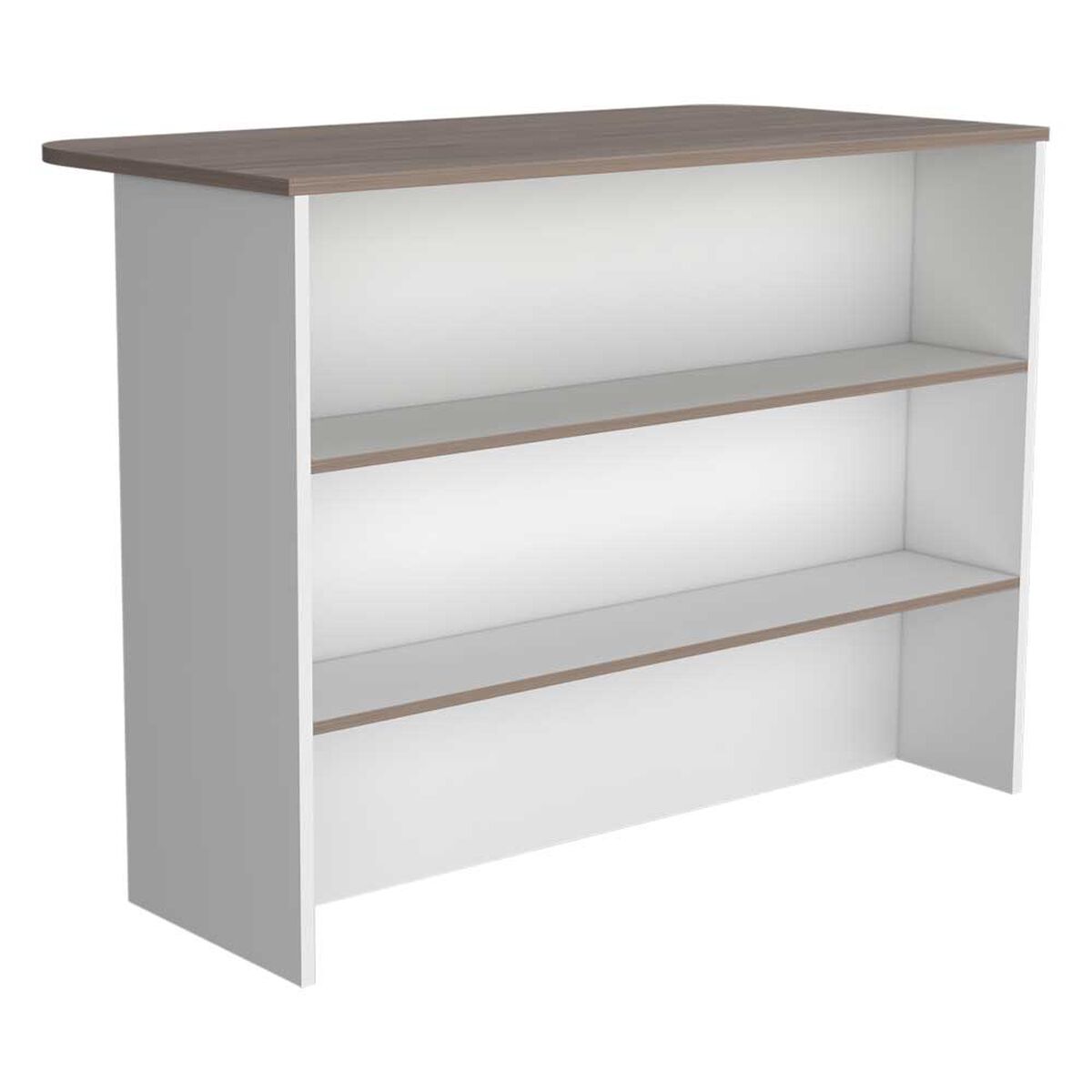 Barra Auxiliar TuHome Fendi 4 Puertas Blanco Castaño