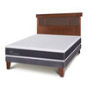 Cama Europea CIC 2 Plazas New Ortopedic + Respaldo Dublin Caramelo