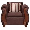 Juego de Living Ruzam Mobel Begoña Sofá 3 Cuerpos + Dos Sillones 1 Cuerpo Lino Café