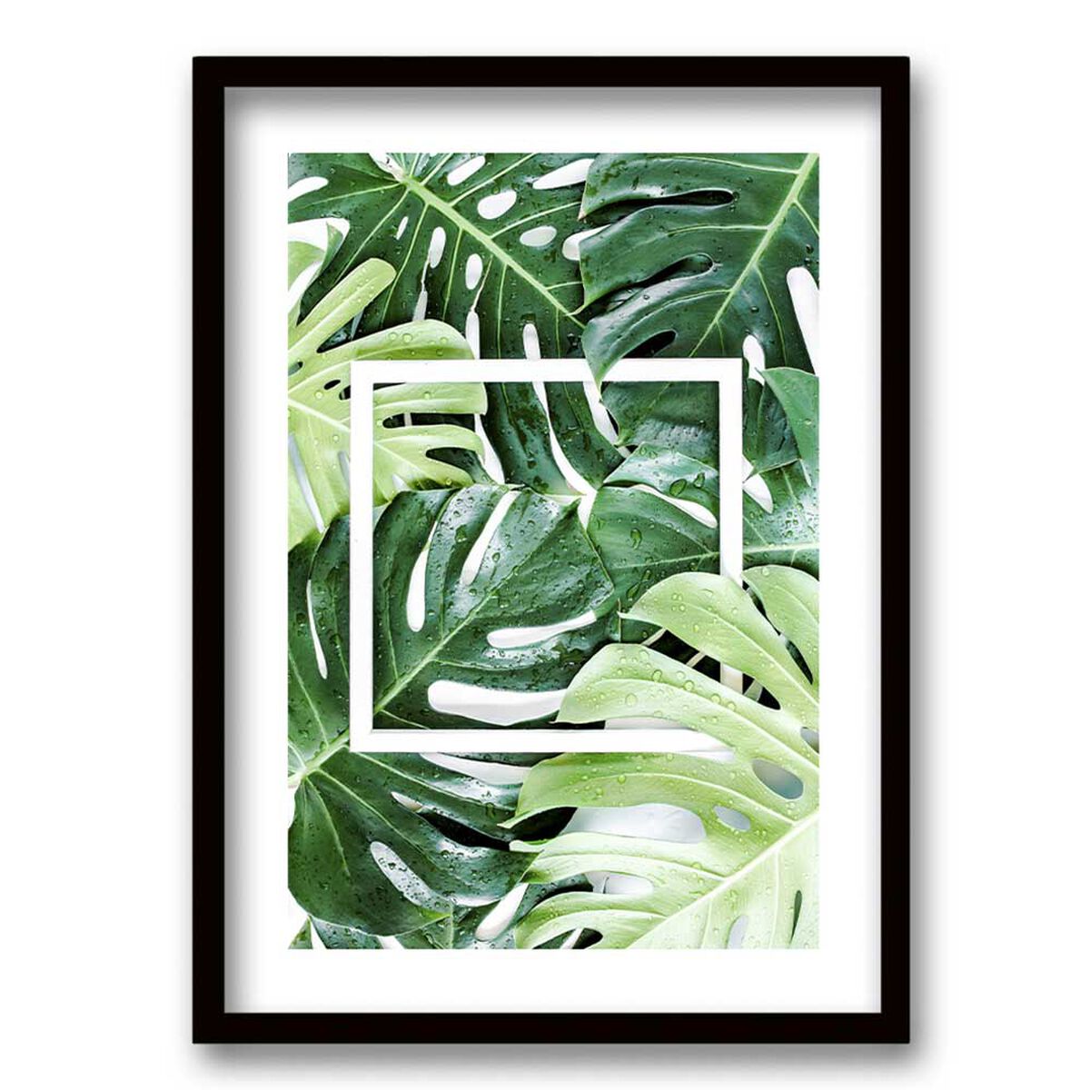 Cuadro Decorativo Retela Verde Cuadra 40 x 30 cm