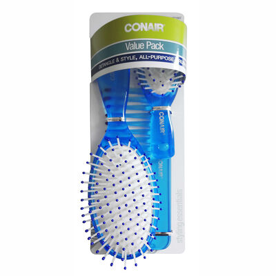 Set de Cepillo, Mini Cepillo y Peine de Ducha Azul