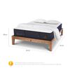 Cama Europea CIC King OAK Grand Premium + 2 Almohadas Viscoel&aacute;sticas + Plum&oacute;n