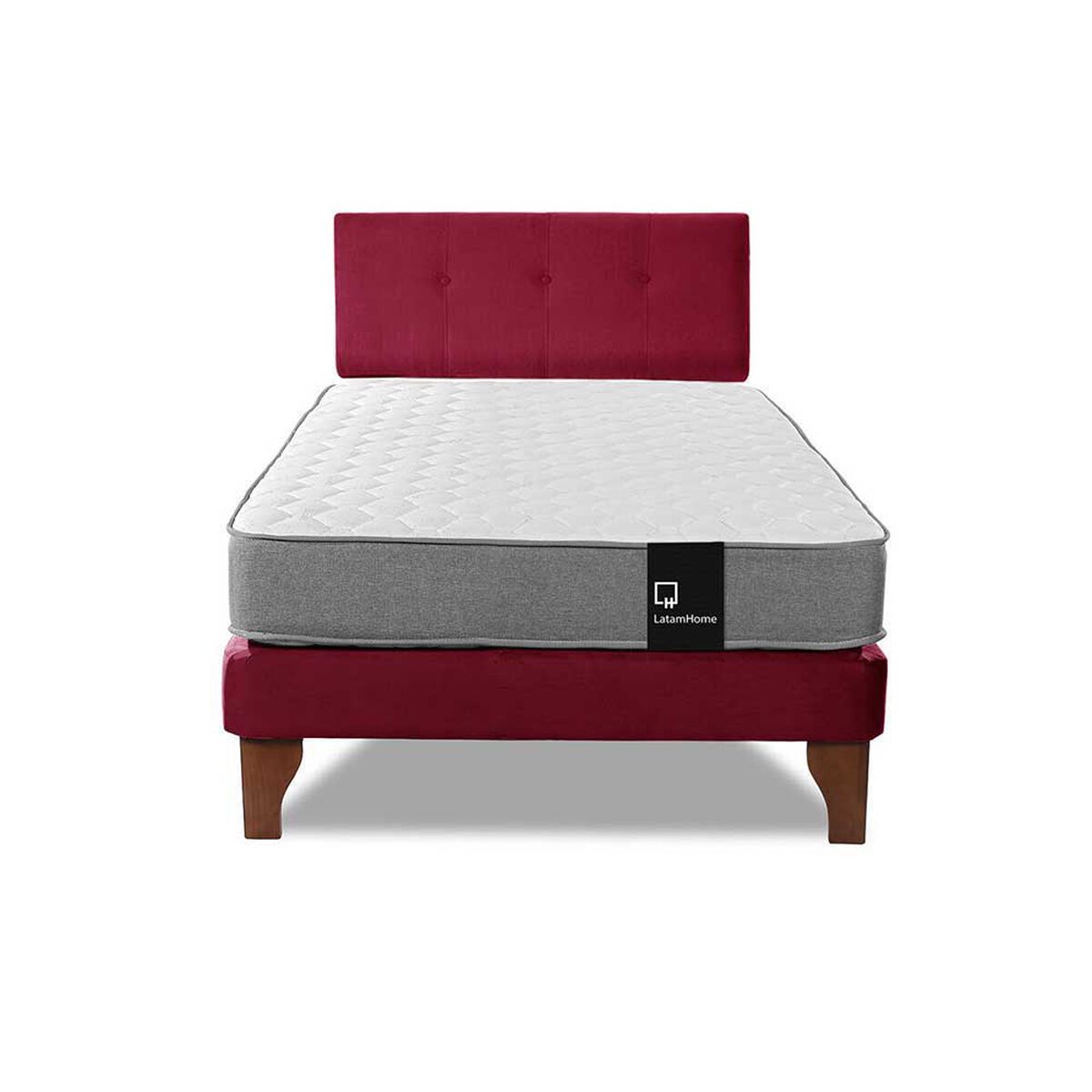 Cama Europea Latam Home 1,5 Plazas Zen Best Burdeo