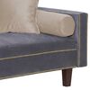 Futón Black Factory Vanguardia 3 Cuerpos Gris Beige