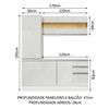 Mueble de Cocina Vekkahome Premium Smart 2 Cajones 8 Puertas Blanco