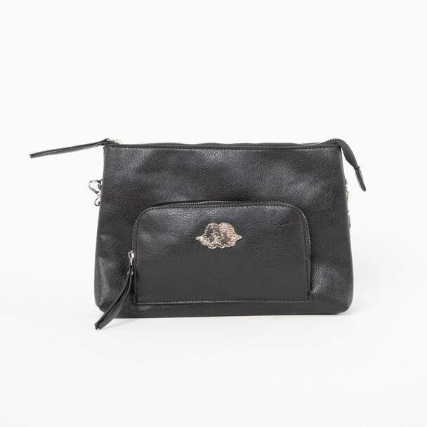 Bolso Eco Cuero Negro Fiorucci