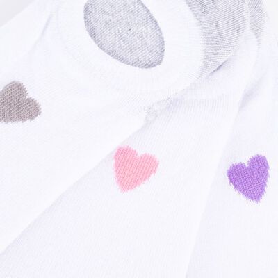 Imagen 2 del producto Pack 3 Calcetines Mujer Icono Blanco